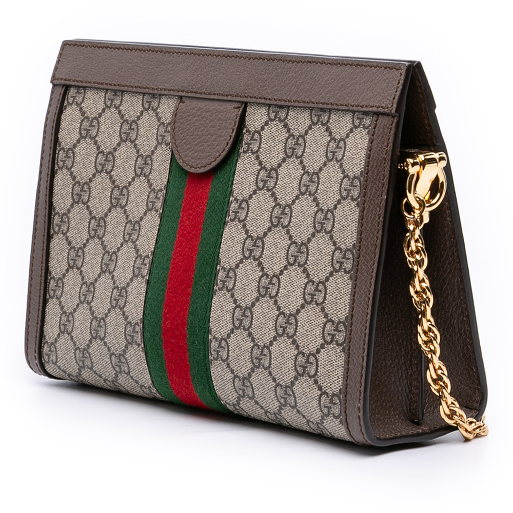 Pre-Loved Gucci Small GG Supreme Web Ophidia Chain Crossbody - Picture 2 of 12